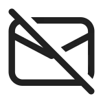 Mail Unsubscribe SVG Icon